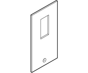 Switchboxes og skap - LK Spare lid - im (63a) - window and lock - 169A0204