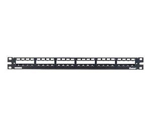 Tilbehør - PANDUIT Patch panel 24 port all metal black - CP24WSBLY