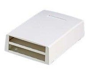 Tilbehør - PANDUIT Surface mount box 12 port multimedia white - CBXF12WH-AY