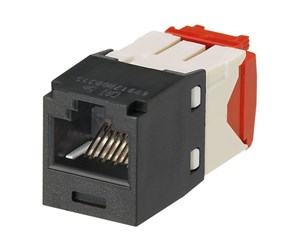 Tilbehør - PANDUIT Mini-com module cat 5e utp 8 pos 8 wire universal black - CJ5E88TGBL