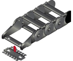 Skuffer & samleskinne kanaler - Bagger-Nielsen End connector with strain relief 0345.025 ob zl - 0345.025 OB ZL