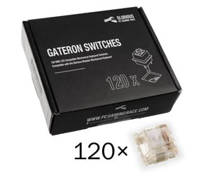 Tastatur - Glorious Gateron Clear Switches (120 pcs) - Tastebryter - GAT-CLEAR