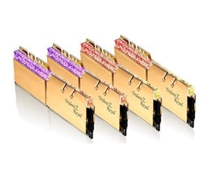 RAM - G.Skill Trident Z Royal DDR4-3200 - 128GB - CL16 - Octa Channel (8 pcs) - Intel XMP - Gold med RGB - F4-3200C16Q2-128GTRG