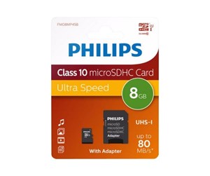 Minnekort - Philips FM08MP45B - flash memory card - 8 GB - microSDHC UHS-I - FM08MP45B/00