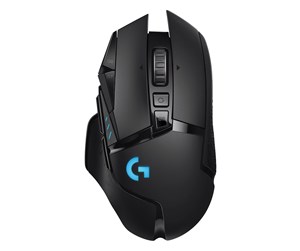 Mus - Logitech G502 LIGHTSPEED - Gaming mus - Optisk - 11 - Svart med RGB-lys - 910-005568