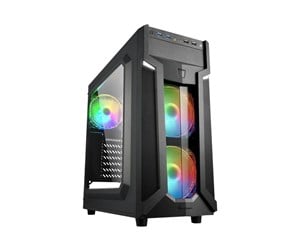 Kabinett - Sharkoon VG6-W RGB - mid tower - ATX - Kabinett - Tower - Svart - 4044951026814