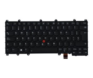 Tastatur - Lenovo Sunrex ST084 - Bærbart tastatur - til utskifting - Spansk - Svart - 01HW625