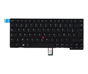 Tastatur - Lenovo - notebook replacement keyboard - French - Bærbart tastatur - til utskifting - Fransk - Svart - 01EN479