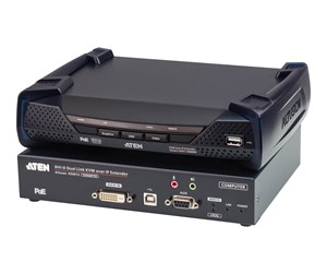 Repeater & Transceiver - ATEN ALTUSEN KE6912 2K DVI-D Dual Link KVM over IP Extender - KE6912-AX