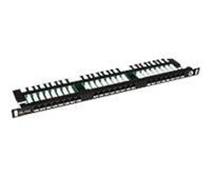 Tilbehør - Solarix SX24HD-5E-UTP-BK - patch panel - 0.5U - 19" - SX24HD-5E-UTP-BK