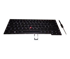 Tastatur - Lenovo Chicony CS13T - Bærbart tastatur - til utskifting - Islandsk - Svart - 04X0117