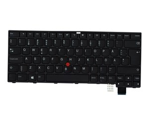 Tastatur - Lenovo Chicony - Bærbart tastatur - til utskifting - Svensk - Svart - 01EN626