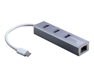 USB-hub - Inter-Tech Argus IT-410-S USB-hub - 3 porter - Sølv - 88885472