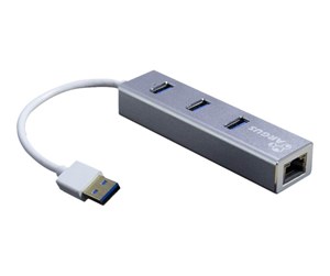 USB-hub - Inter-Tech Argus IT-310-S USB-hub - 3 porter - Sølv - 88885471