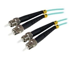 Nettverkskabel - 1m ST Fiber Optic Cable - 10 Gb Aqua - MM Duplex 50/125 - LSZH - patch cable - 1 m - aqua - A50FBSTST1