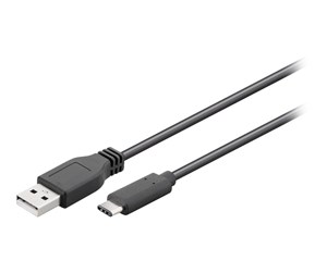 USB - Pro USB-A <-> USB-C - 1m - Svart - 4040849554667