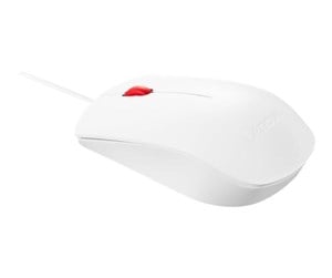 Mus - Lenovo Essential Mouse USB White - Mus - Optisk - 3 knapper - Hvit - 4Y50T44377