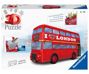 Puslespill - Ravensburger London Bus 216p. 3D Puslespill - 10312534