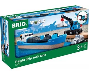 BRIO - Brio Freight Ship & Crane - 33534