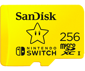 Minnekort - SanDisk Nintendo Switch microSD - 100MB/s - 256GB - Mario edition - SDSQXAO-256G-GNCZN