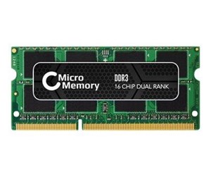 RAM - CoreParts Memory - DDR3 - 4 GB - SO-DIMM 204-pin - unbuffered - MMST-204-DDR3-10600-256X8-4GB