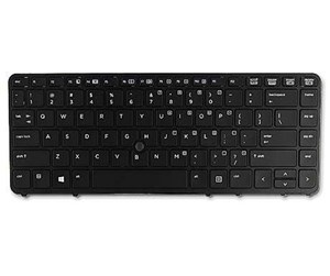 Tastatur - HP Keyboard (Netherlands) - Bærbart tastatur - til utskifting - Nederlandsk - Svart - 821157-B31