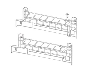 Printertilbehør - Lexmark Redrive Door Lower Assembly - 40X4335