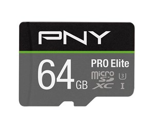 Minnekort - PNY PRO Elite - 100MB/s - 64GB - P-SDU64GV31100PRO-GE