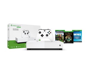 Spillkonsoll - Microsoft Xbox One S All-Digital Edition - 1TB (Fortnite - Minecraft - Sea of Thieves Bundle) - NJP-00058