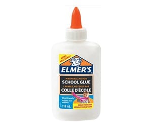 Kreative leker - Elmer's flytende skolelim, hvit, vaskbar, 118 ml - 2079101