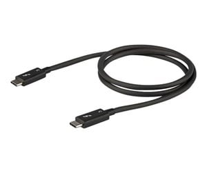 FireWire-/ThunderBolt-kabel - StarTech.com Thunderbolt 3 (40Gbps) USB C Cable - Black - 80cm - TBLT34MM80CM