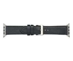 Smartklokke - Tilbehør - dbramante1928 Copenhagen - Watch Strap 44mm - Black/Silver - AW44BLSI1032