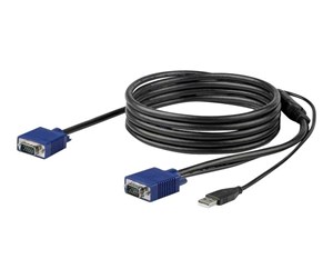 KVM-kabel - StarTech.com 10ft / 3m USB KVM Cable for Rackmount Consoles - VGA and USB - video / USB cable - 3 m - RKCONSUV10