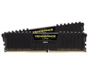 RAM - Corsair Vengeance LPX DDR4-3200 - 32GB - CL16 - Dual Channel (2 pcs) - Intel XMP - Svart - CMK32GX4M2E3200C16