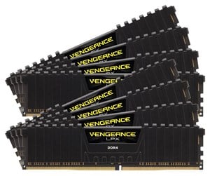 RAM - Corsair Vengeance LPX DDR4-2666 - 256GB - CL16 - Octa Channel (8 pcs) - Intel XMP - Svart - CMK256GX4M8A2666C16