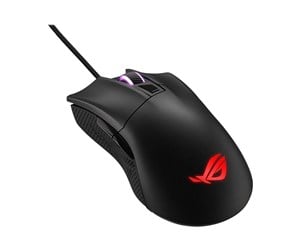 Mus - ASUS ROG Gladius II Core - Gaming mus - Optisk - 6 - Svart - 90MP01D0-B0UA00