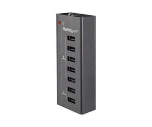 Nettbrett - Adaptere og ladere - StarTech.com 7 Port USB Charging Station with 5x 1A Ports and 2x 2A Ports charging strip - + AC power adapter - ST7C51224EU