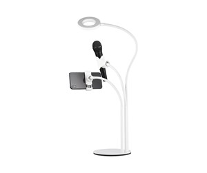 Mobil - Andre tilbehør - Deltaco 3-IN-1 Selfie Ring Lamp With Phone and Mic - ARM-280