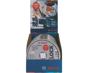 Vinkelsliper - Bosch X-LOCK Standard for Inox, 10 x 115 x 1 x 22,23 mm, rett skjæring WA 60 T BF, 10 x 115 x 1 x 22.23 mm - 2608619266