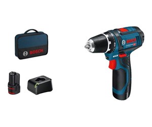 Skru/Bormaskin - Bosch Blue bosch 12v cordless drill driver gsr 12v-15 w/2x2ah cha - 060186810F