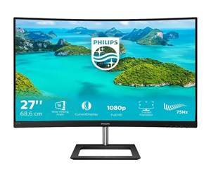 Skjerm - 27" Philips E-line 272E1CA - 1920x1080 - 75Hz - VA - Curved - 272E1CA/00