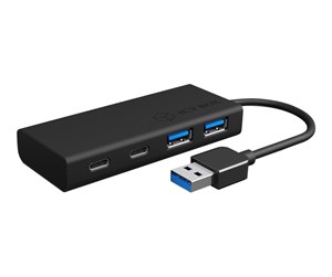 USB-hub - RaidSonic ICY BOX USB-hub - 4 porter - Svart - IB-HUB1426-U3