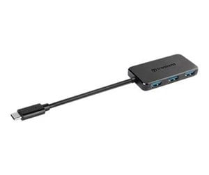 USB-hub - Transcend HUB2C USB-hub - 4 porter - Svart - TS-HUB2C