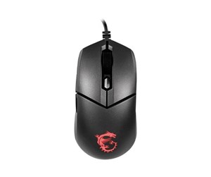 Mus - MSI Clutch GM11 Gaming - mouse - USB - Mus - Optisk - 6 - Svart - S12-0401650-CLA