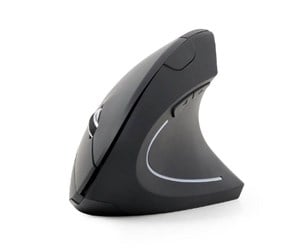 Mus - Gembird Ergonomic 6-button wireless optical mouse - Vertical mouse - Optisk - 6 - Svart - MUSW-ERGO-01