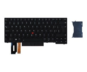 Tastatur - Lenovo - notebook replacement keyboard - with trackpad UltraNav - Swiss - Bærbart tastatur - til utskifting - Sveitsisk - Svart - 01YP546