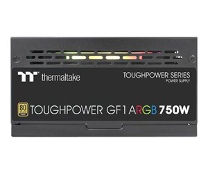 Strømforsyning (PSU) - Thermaltake ToughPower GF1 ARGB 750W Strømforsyning (PSU) - 750 Watt - ATX - 80 Plus Gold sertifisert - PS-TPD-0750F3FAGE-1