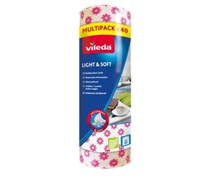 Rengjøring - Vileda Light & Soft universal cloth roll - 40 pcs - 4023103192614