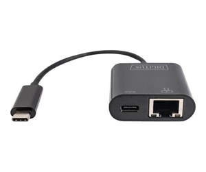 Nettverksadapter - DIGITUS DN-3027 - USB Type-C Gigabit Ethernet (with 60W PD) - DN-3027