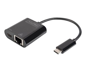 Nettverksadapter - DIGITUS DN-3027 USB Type-C Gigabit Ethernet adapter with Power Delivery support - DN-3027